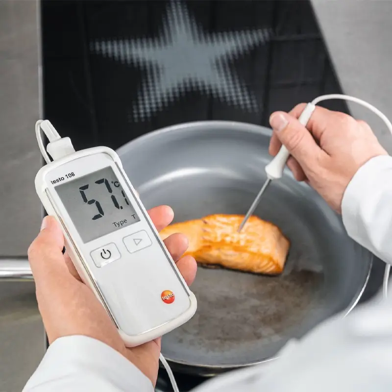 testo 108 voedselthermometer digitaal met insteekvoeler
