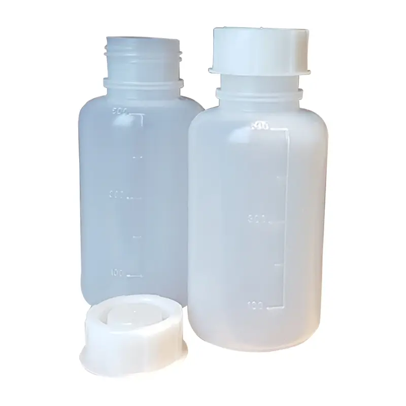 Fles brede hals LDPE transparant