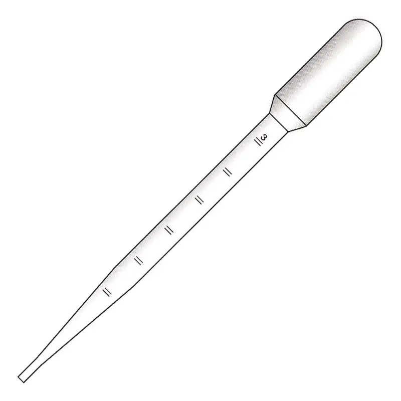 Pasteurpipetten niet steriel 155 mm vulvolume 3.2 ml schaal 0.5 ml