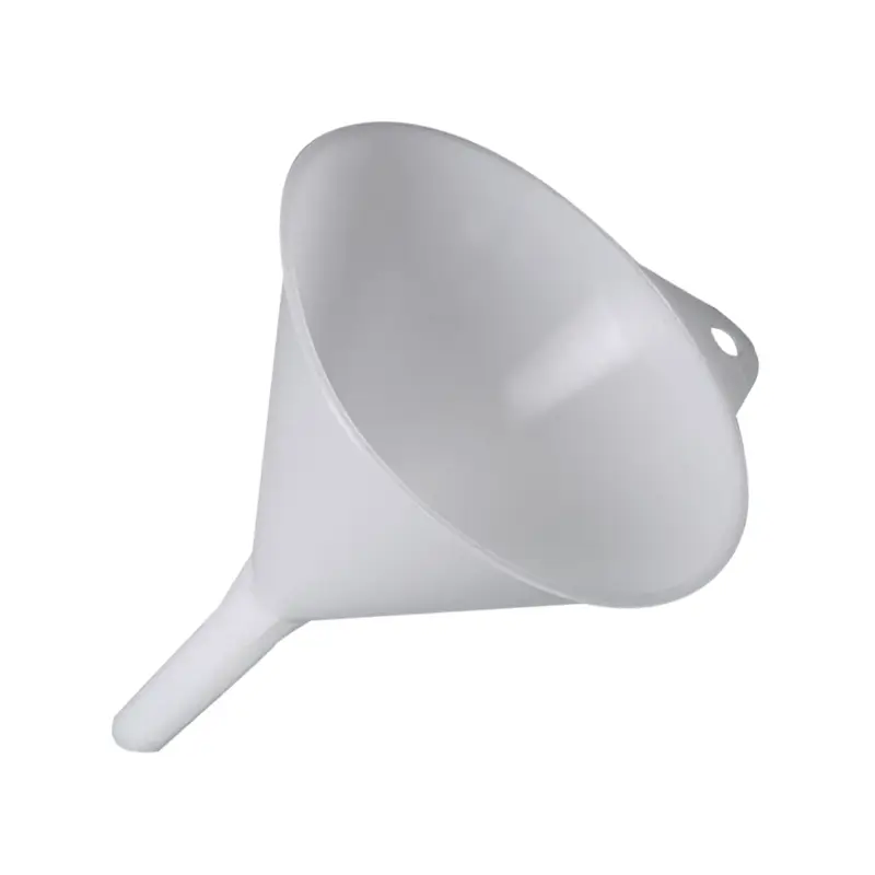 Burkle trechter met ophangoog PE ø60 mm - ø8 mm wit<linebreak>