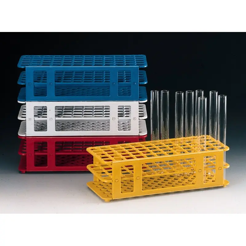 Reageerbuisrek PP 5x12 posities blauw