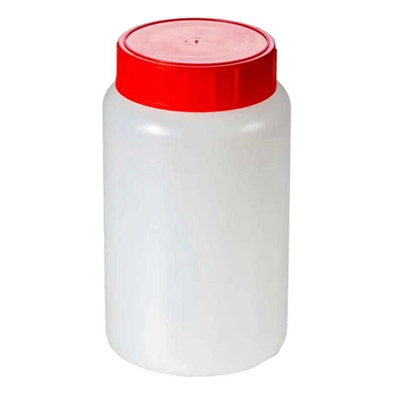Monsterfles HDPE steriel met schroefdop Ø58 mm 500 ml transparant