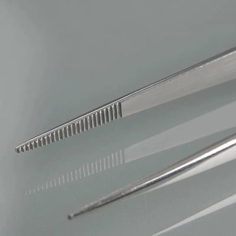 Burkle pincet RVS recht scherp 13 cm