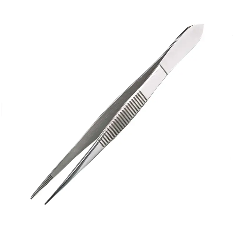 Burkle pincet RVS recht scherp 13 cm
