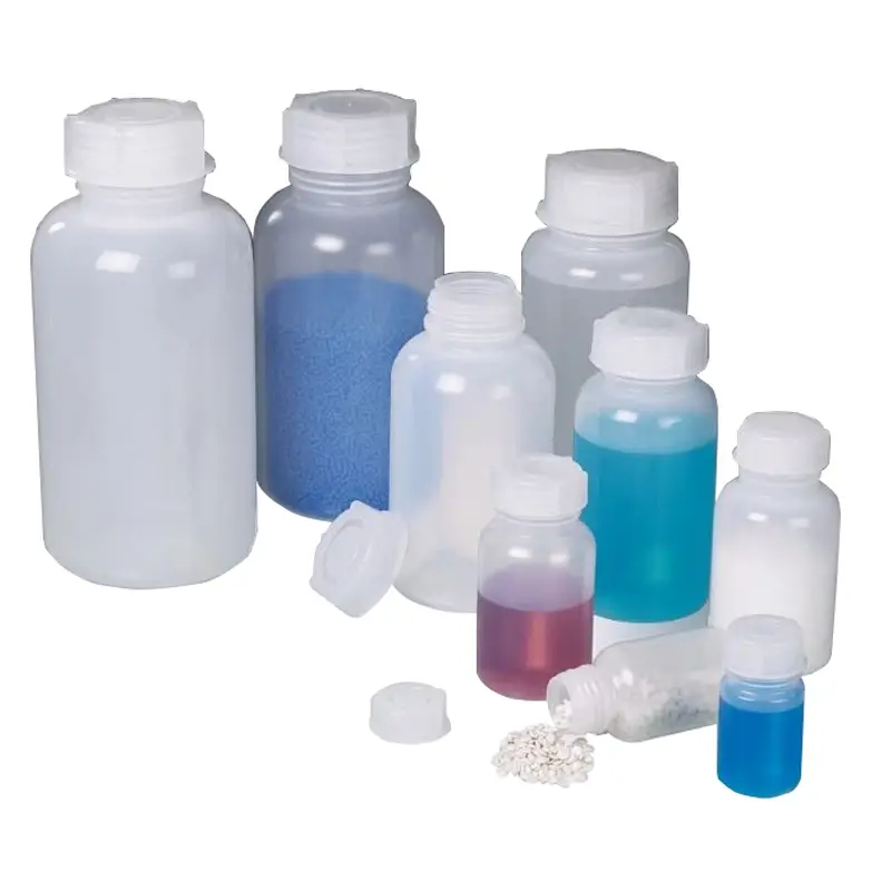 Burkle fles brede hals LDPE Ø64x127 mm 250 ml transparant