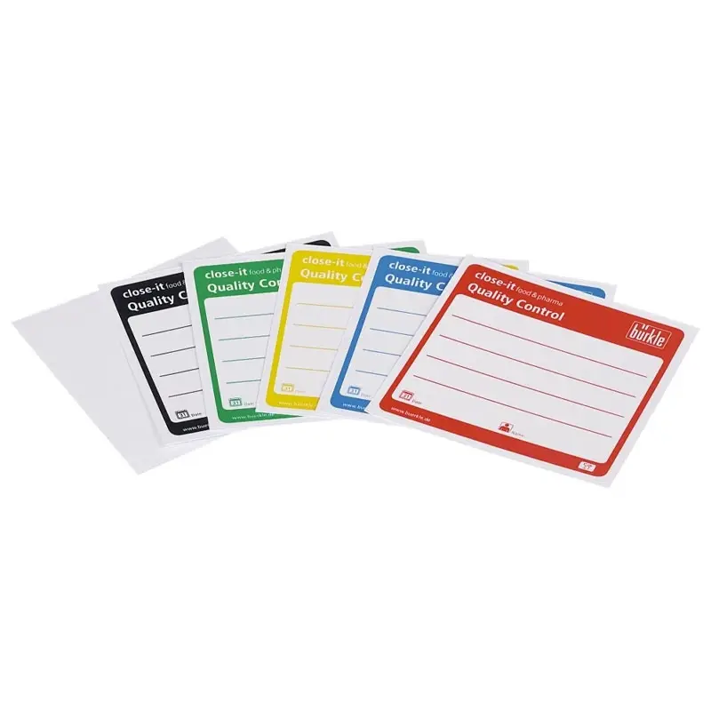 Burkle Close-it etiket Food & Pharma Maxi 150x150 mm rood