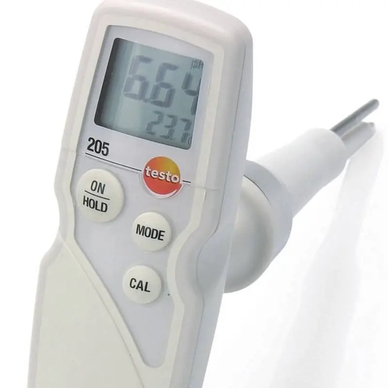testo 205 pH-meter en thermometer met insteeksonde