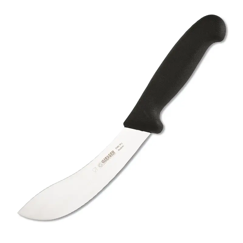 Giesser 2405-16 slagersmes gebogen lemmet 16 cm zwart