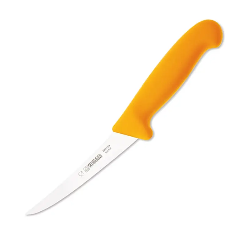 Giesser 2505-13 uitbeenmes semi-flexibel lemmet 13 cm geel