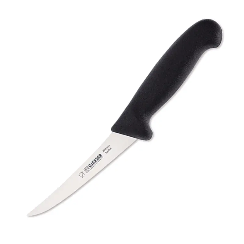 Giesser 2505-13 uitbeenmes semi-flexibel lemmet 13 cm zwart
