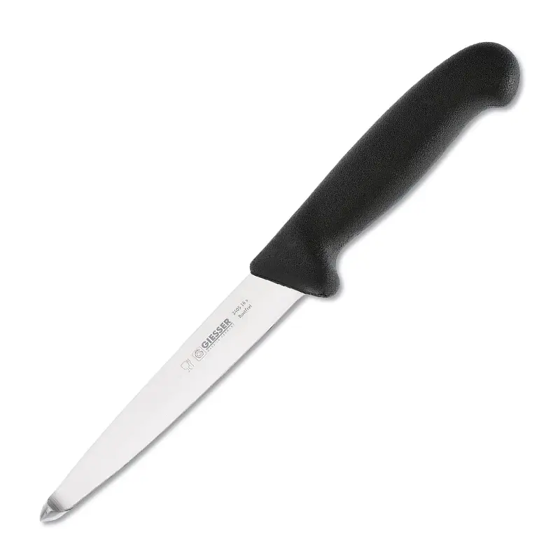 Giesser 3405-16 ingewanden mes kogelpunt 16 cm zwart
