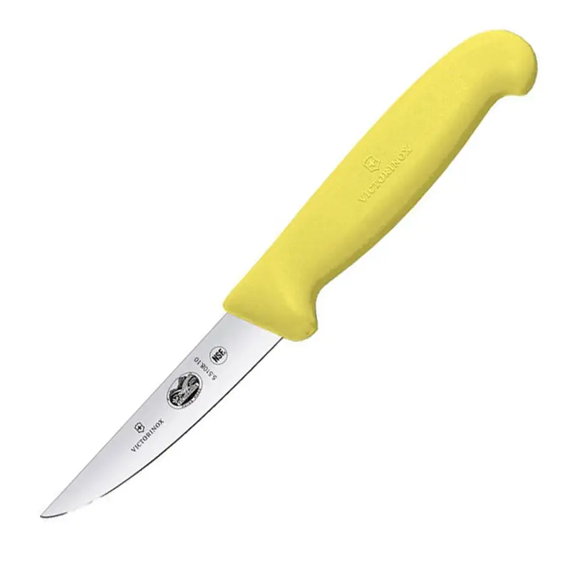Victorinox Fibrox 5.5108.10 poeliersmes lemmet 10 cm geel