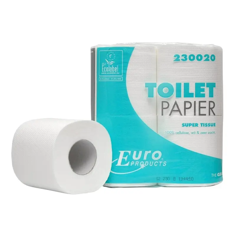 Europroducts toiletpapier super tissue 2-laags 200 vel wit
