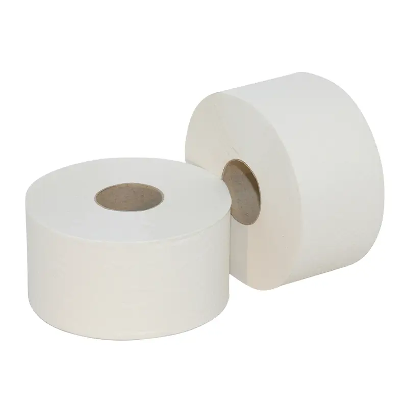 Europroducts toiletpapier Mini Jumbo 2-laags tissue recycled 720 vel wit