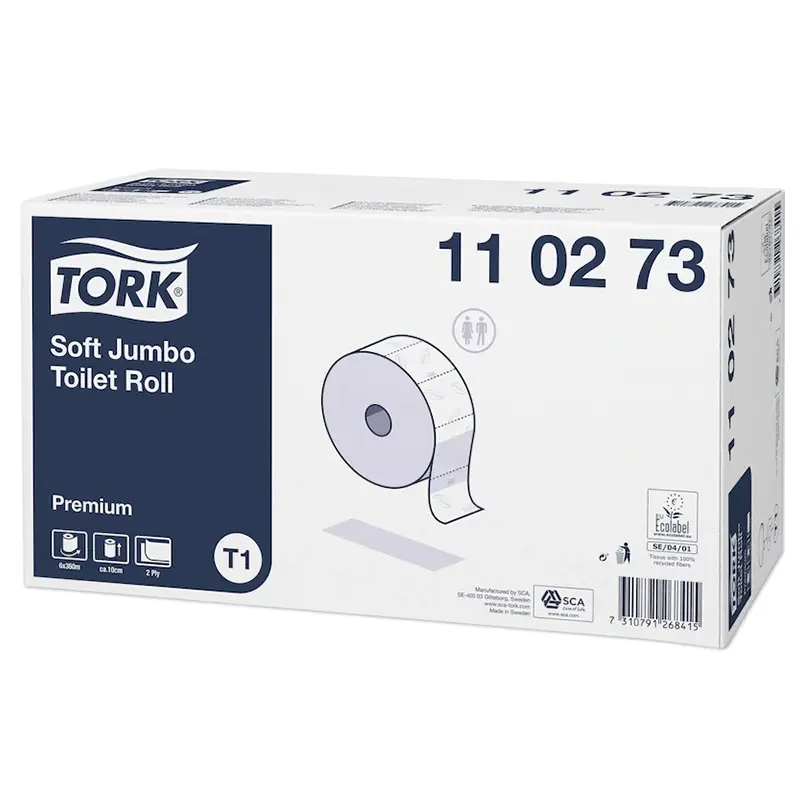 Tork zacht toiletpapier Jumbo 2-laags Premium T1 wit