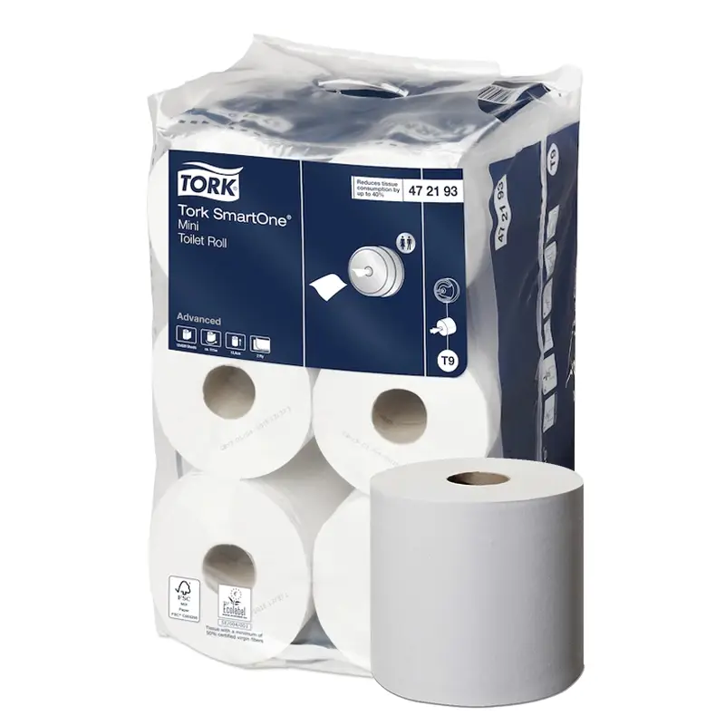 Tork SmartOne Mini toiletpapier 2-laags T9 wit
