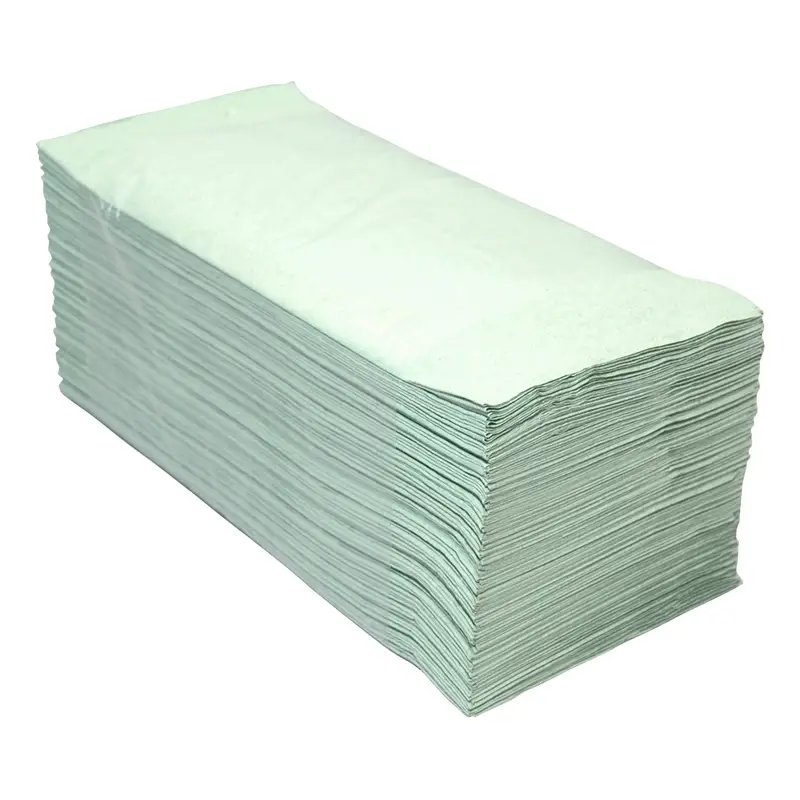 Euro Products handdoekpapier V-vouw 1-laags 23x25 cm groen
