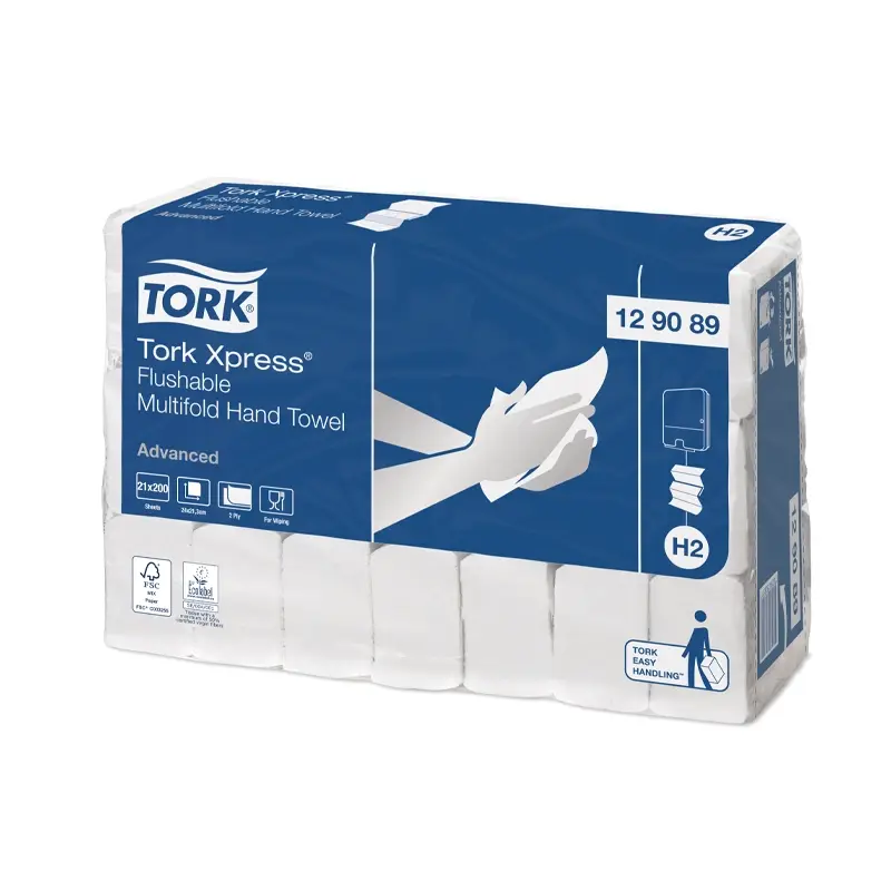 Tork Xpress Multifold handdoekpapier 2-laags oplosbaar H2 wit