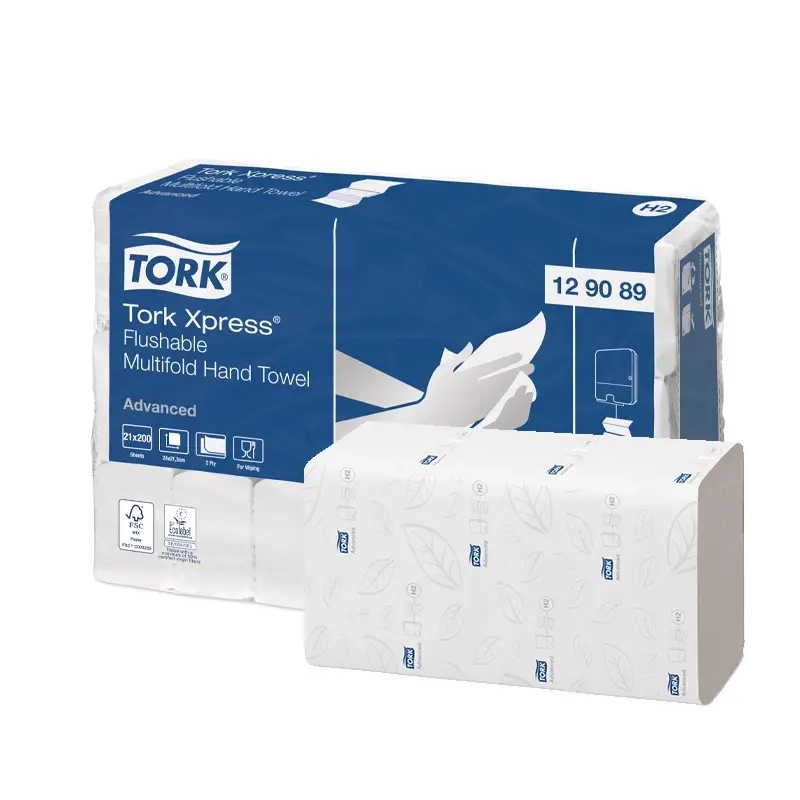Tork Xpress Multifold handdoekpapier 2-laags oplosbaar H2 wit