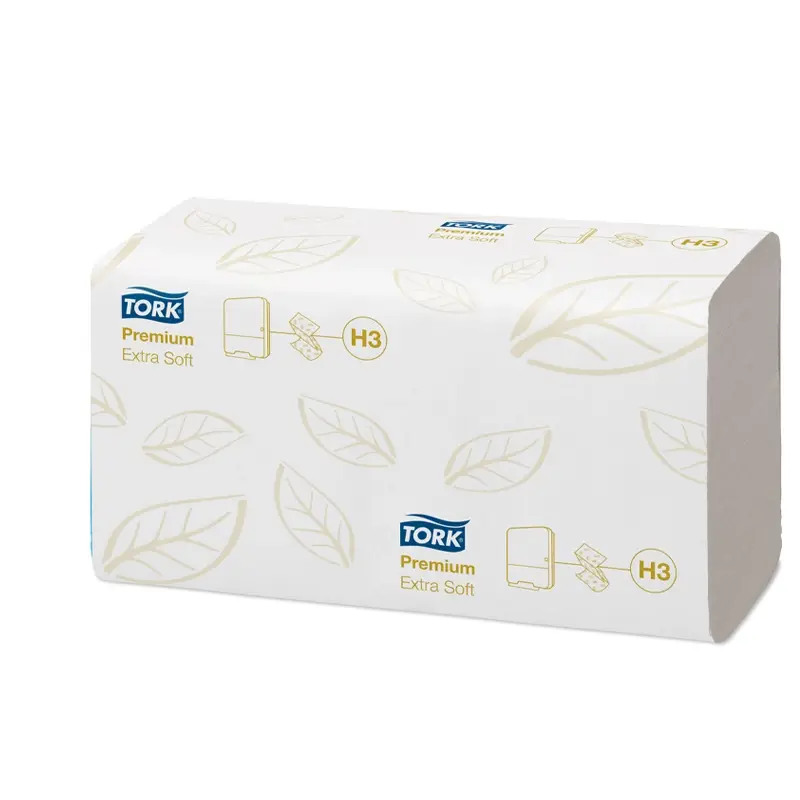 Tork handdoekpapier extra zacht 2-laags Z-vouw H3 wit