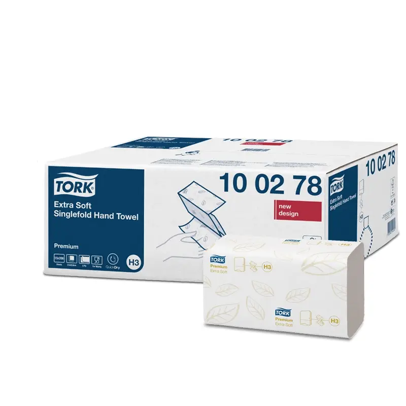 Tork handdoekpapier extra zacht 2-laags Z-vouw H3 wit