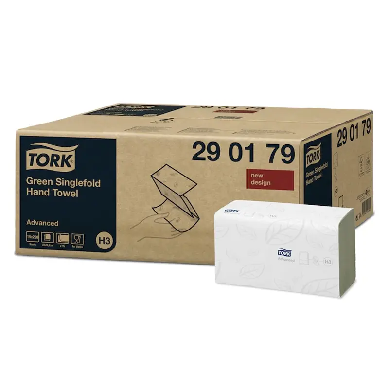 Tork handdoekpapier Z-vouw Advanced H3 2-laags groen