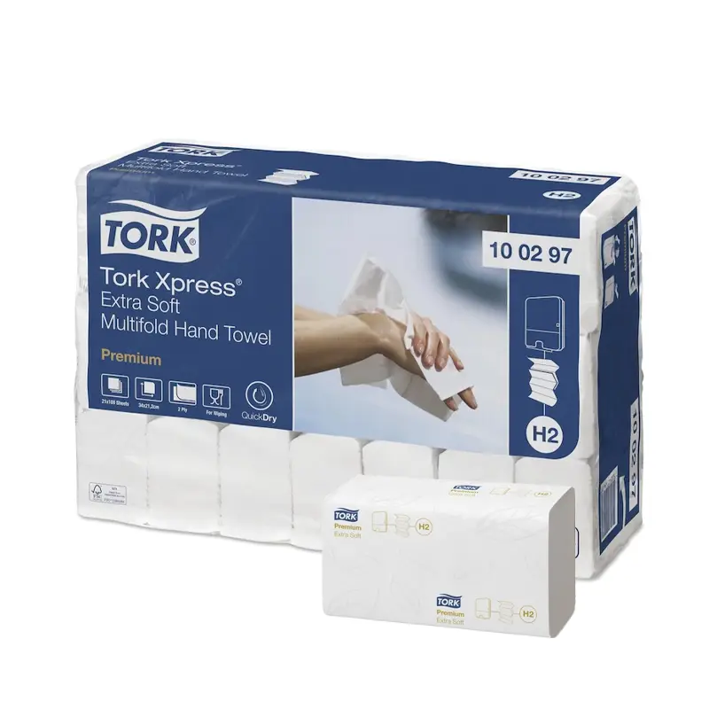 Tork Xpress extra zacht Multifold handdoekpapier H2 2-laags wit
