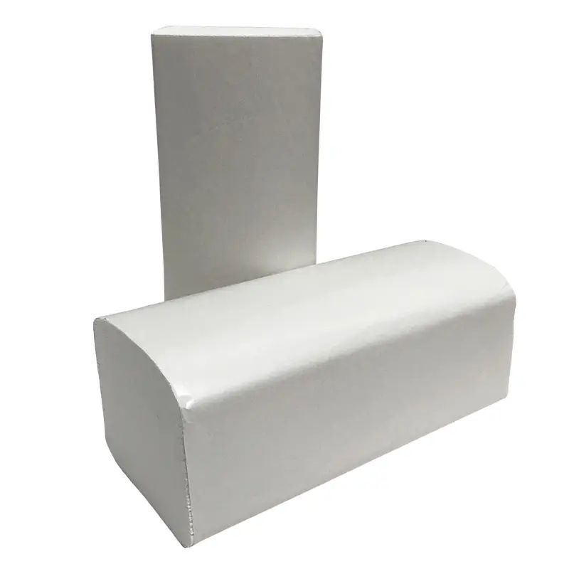 Euro Products handdoekpapier Z-vouw 1-laags recycled 23x25 cm wit