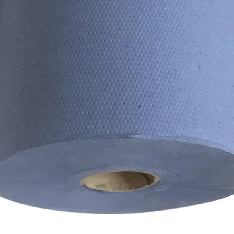 Euro Products handdoekrol cellulose verlijmd 3-laags 80 meter blauw