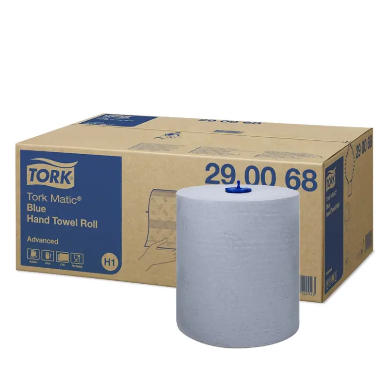 Tork Matic handdoekrol Advanced 2-laags H1 blauw