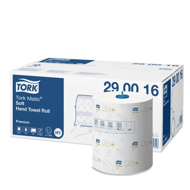 Tork Matic handdoekrol zacht Premium 2-laags H1 wit
