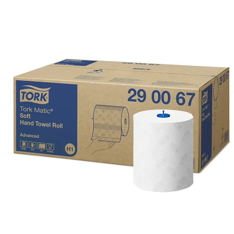 Tork Matic handdoekrol zacht Advanced 2-laags H1 wit