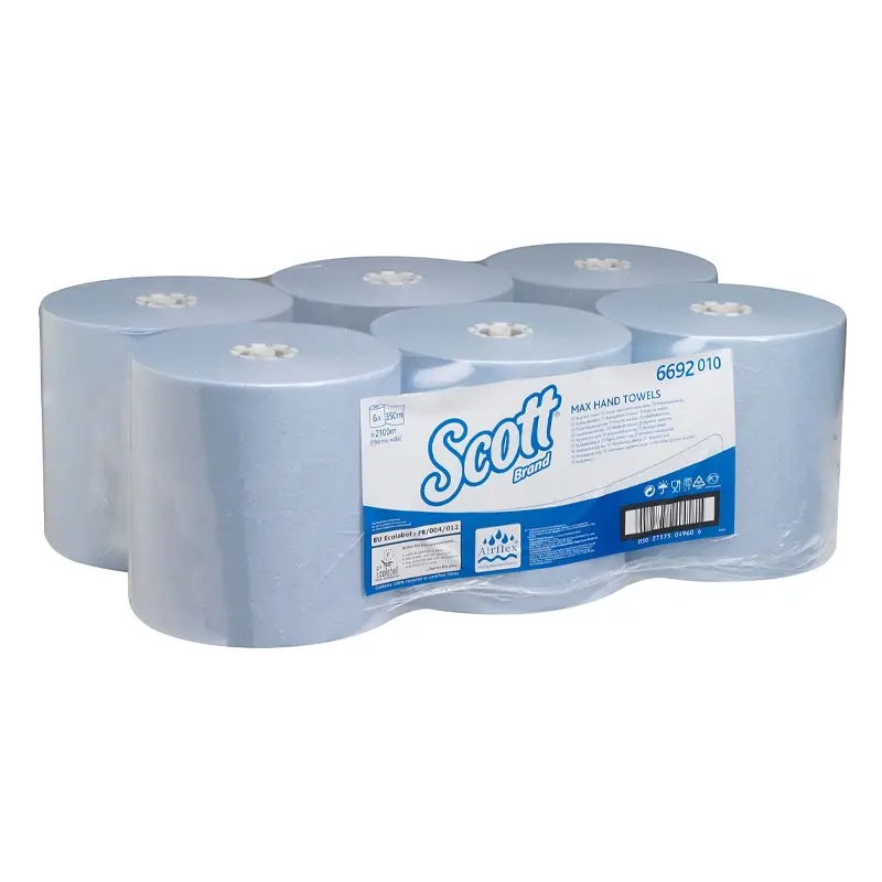 Kimberly-Clark Scott 6692 handdoekrol 1-laags 350 meter blauw