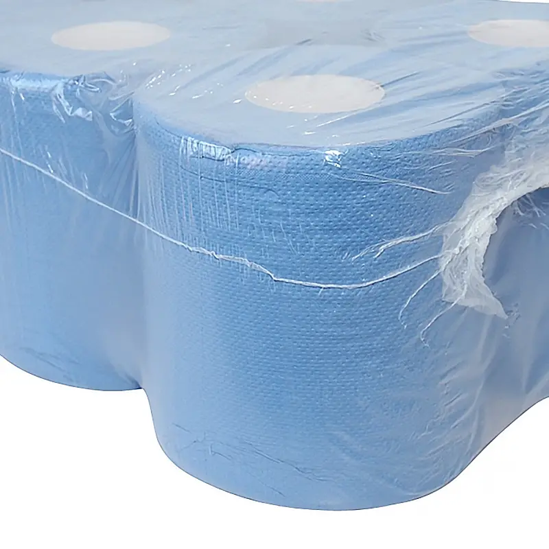 Euro Products poetspapier midi 2-laags gerecycled 150 meter blauw