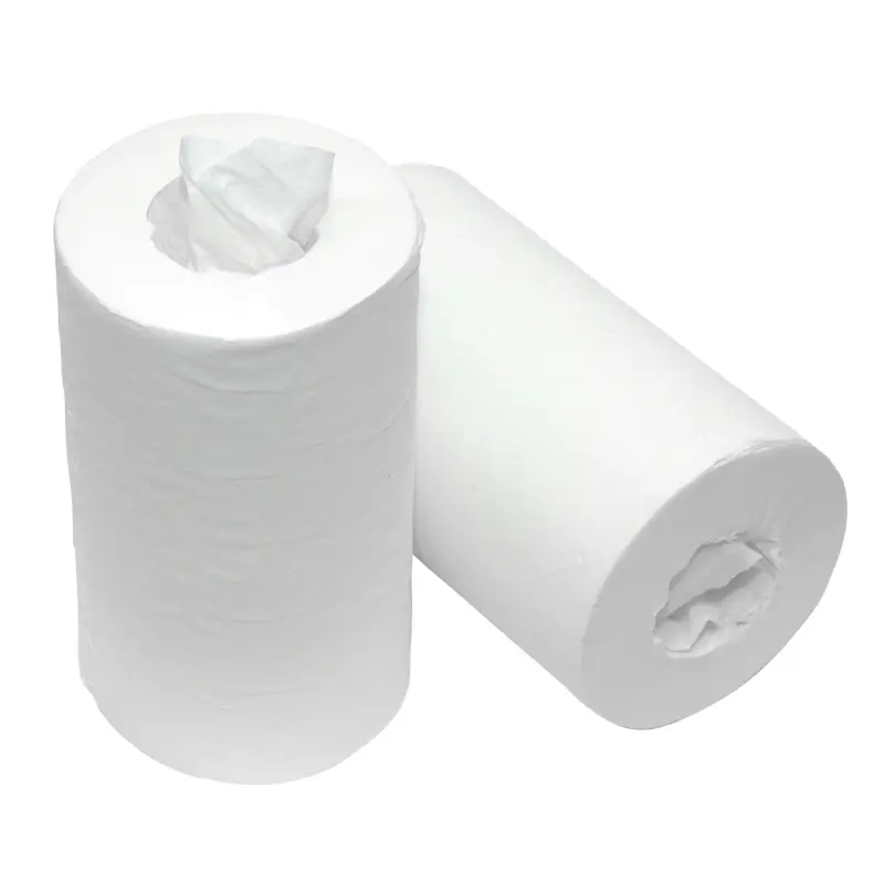 Euro Products poetspapier mini coreless 1-laags cellulose 120 meter wit
