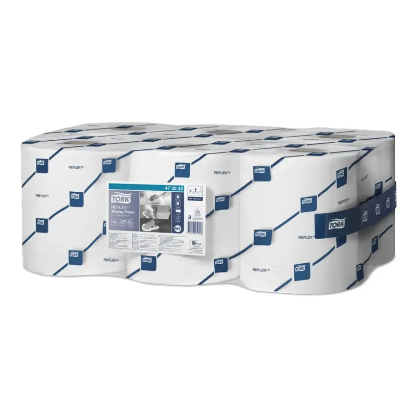 Tork Reflex Centerfeed poetsrol M4 1-laags 300 meter blauw