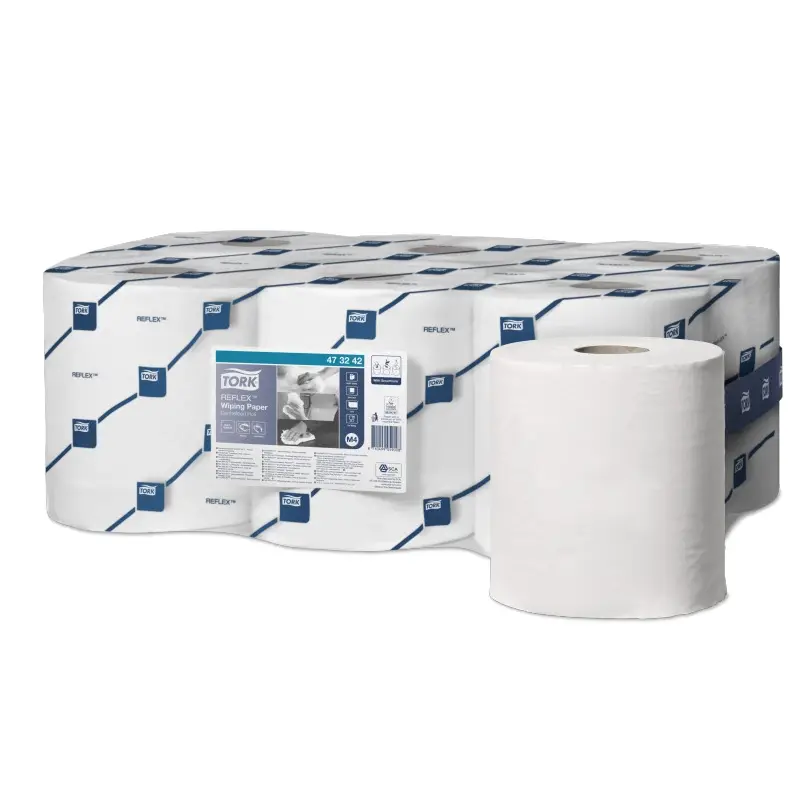 Tork Reflex Centerfeed poetsrol M4 1-laags 300 meter blauw