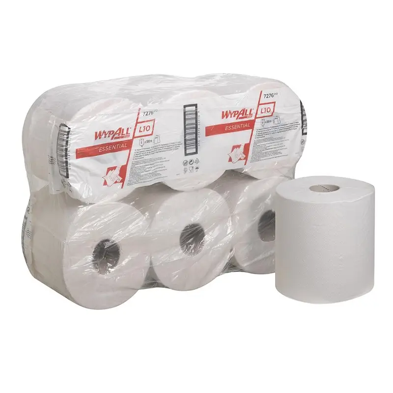 Kimberly-Clark Wypall L10 7276 poetsrol midi 1-laags 300 meter wit
