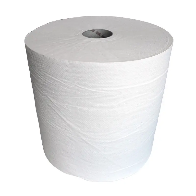Euro Products poetspapier industrierol 2-laags cellulose 380 meter wit
