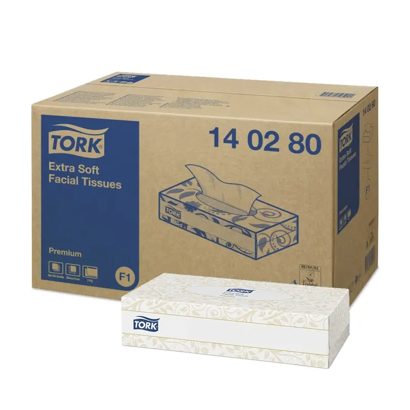 Tork Facial Tissues extra zacht 2-laags F1 wit