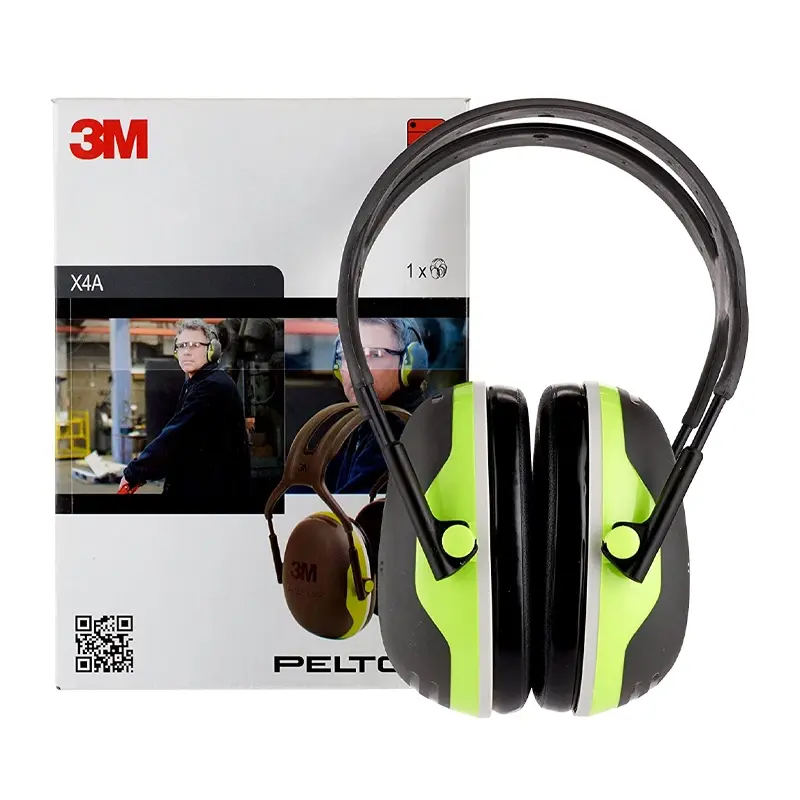 3M Peltor X4A gehoorkap Hi-Vis met hoofdband