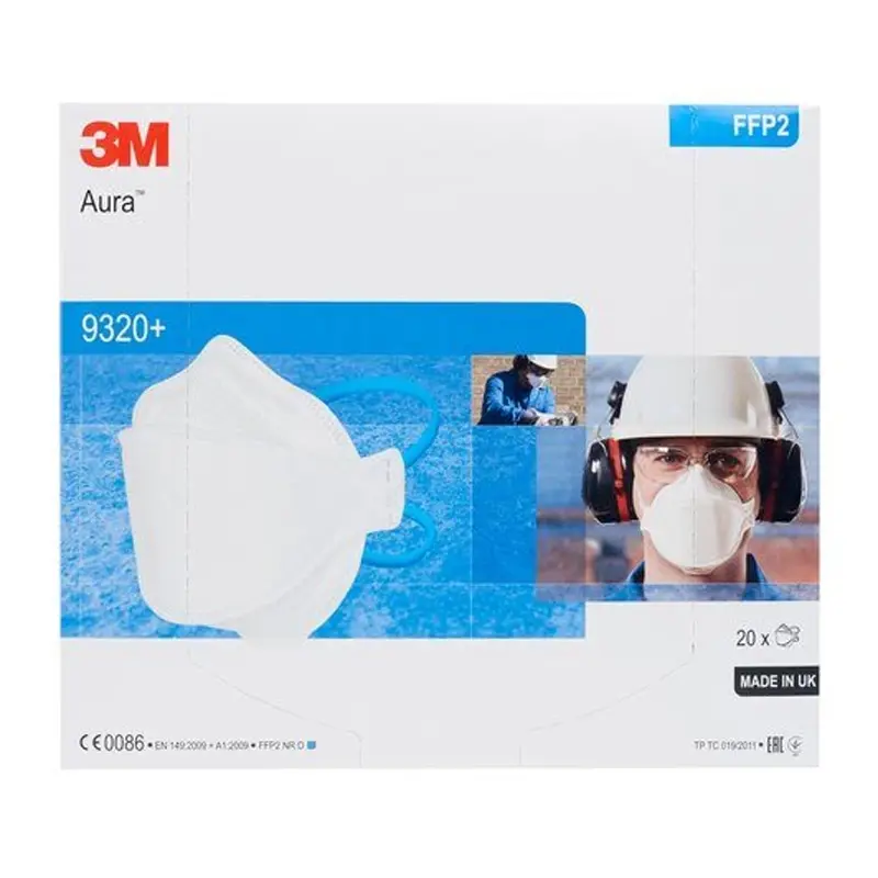 3M Aura 9320+ stofmasker vouw FFP2 NR D