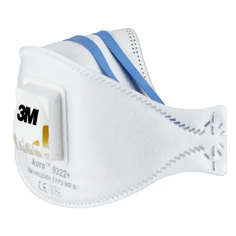 3M Aura 9322+ vouw-stofmasker FFP2 met uitademventiel