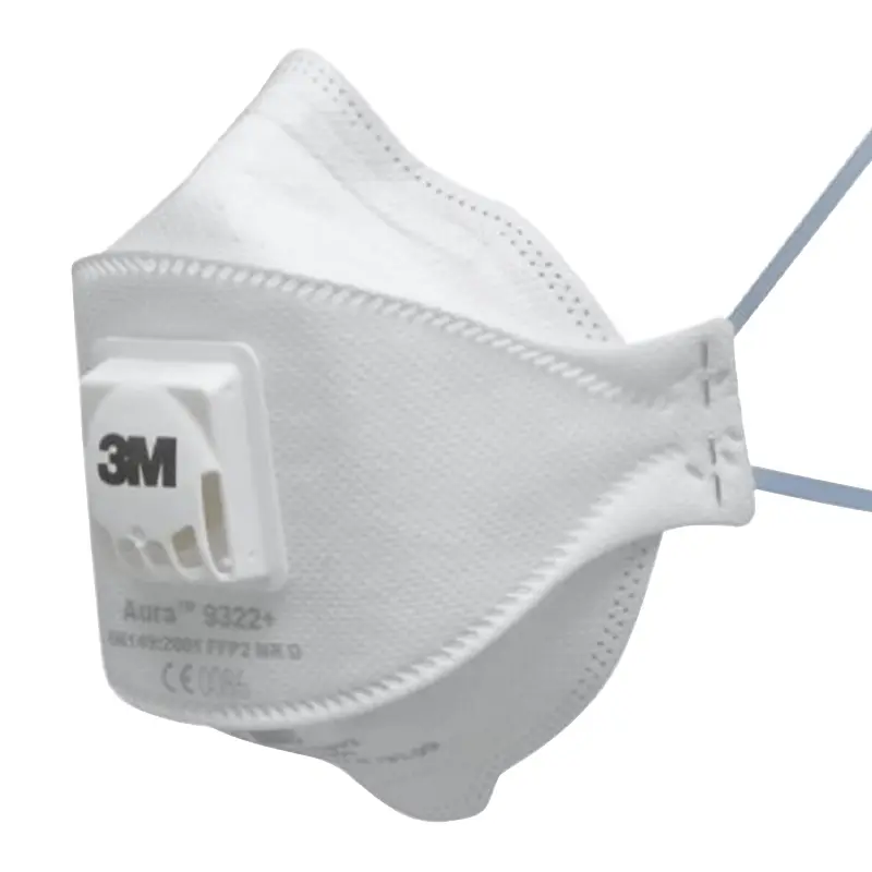 3M Aura 9322+ vouw-stofmasker FFP2 met uitademventiel