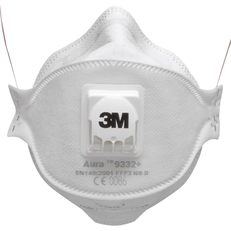 3M Aura 9332+ vouw-stofmasker FFP3 met uitademventiel