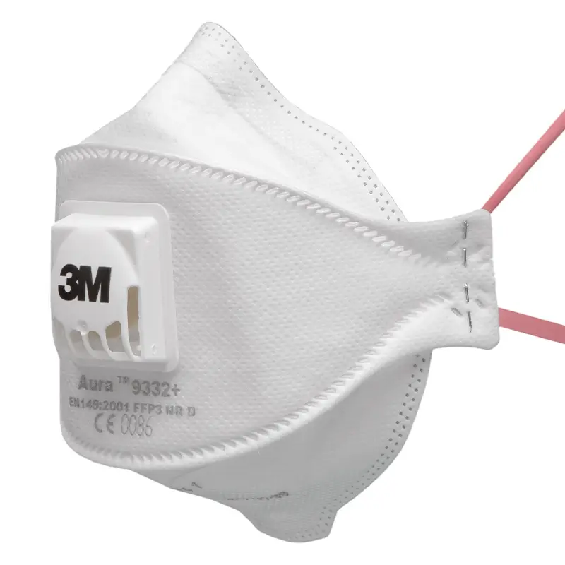3M Aura 9332+ vouw-stofmasker FFP3 met uitademventiel
