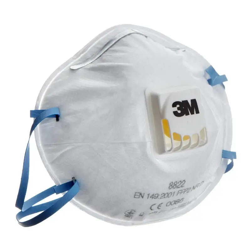 3M 8822 stofmasker cup FFP2 NR D V met uitademventiel