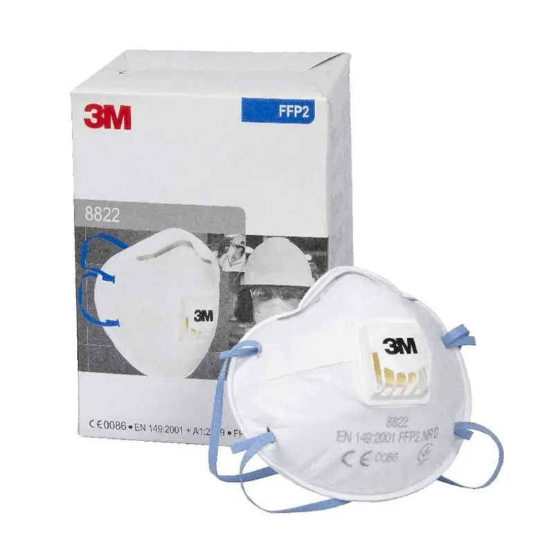 3M 8822 stofmasker cup FFP2 NR D V met uitademventiel