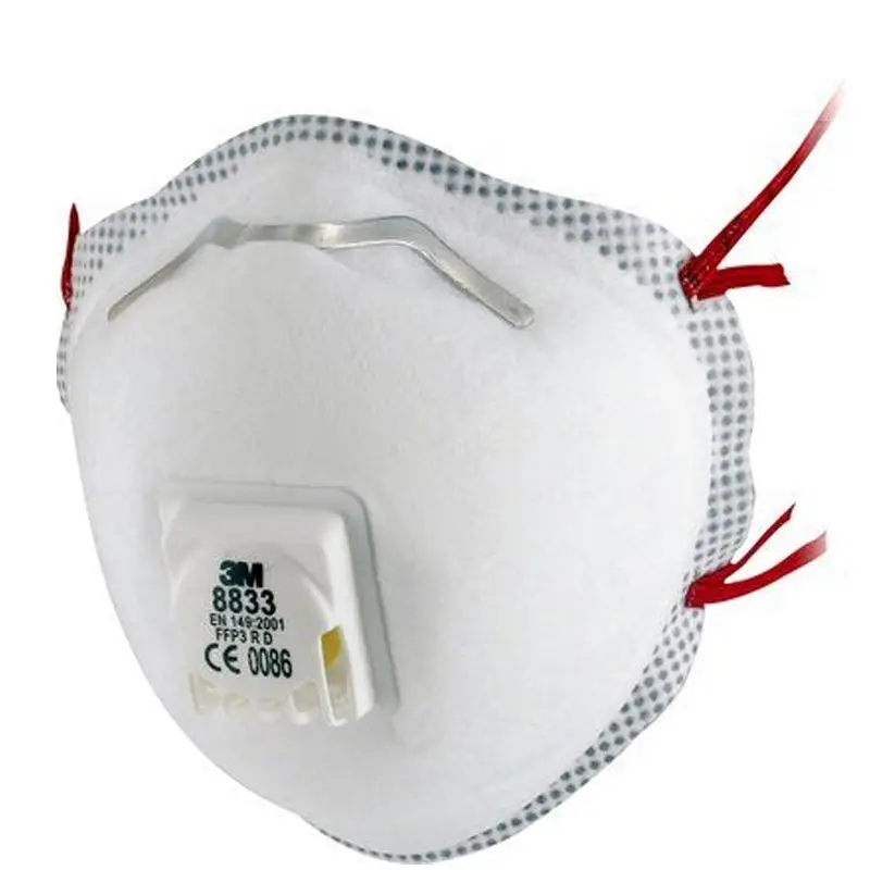 3M 8833 stofmasker cup FFP3 NR D V met uitademventiel