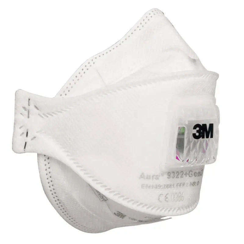 3M Aura 9322+ Gen3 vouw-stofmasker FFP2 met uitademventiel